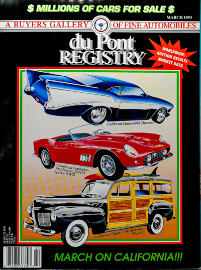 March – CheZoom, Ferrari 250 GT California Spyder SWB, Mercury “Woody”